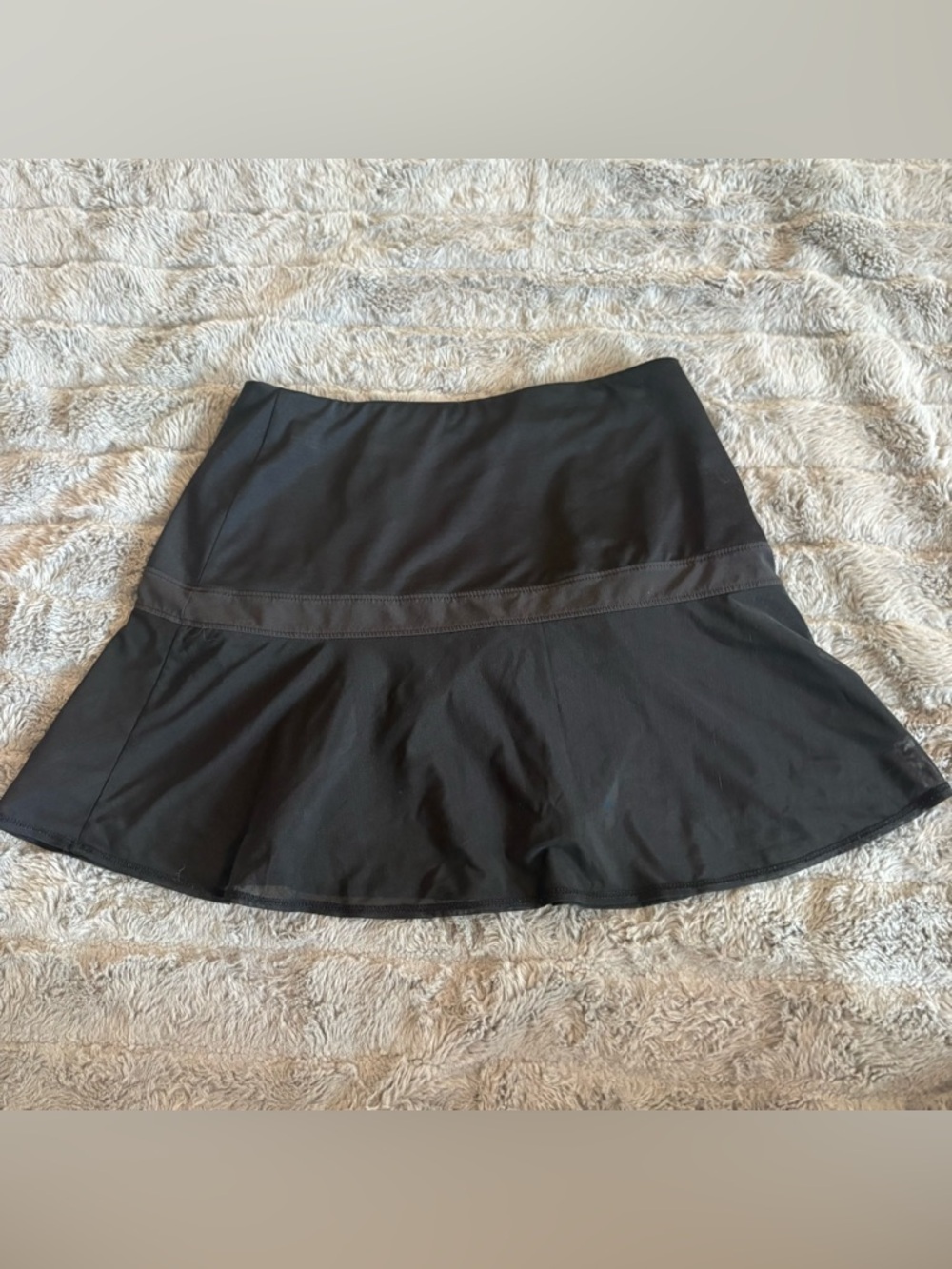 Athleta Black Flared Skater Skirt - Picture 2 of 10